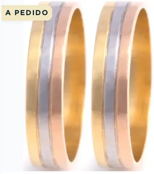 ALIANZAS ORO 18K MOD: GEMINIS